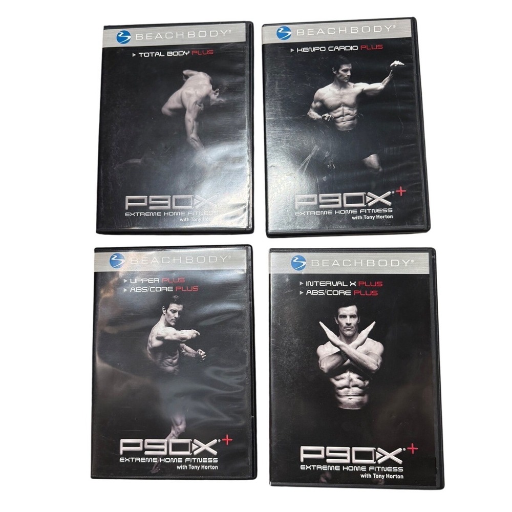 Beachbody P90X Plus Extreme Home Fitness 4 DVD Set‎ Tony Horton 2007